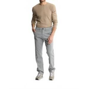 NEW JACHS NEW YORK bowie summer commuter chino pants in light grey